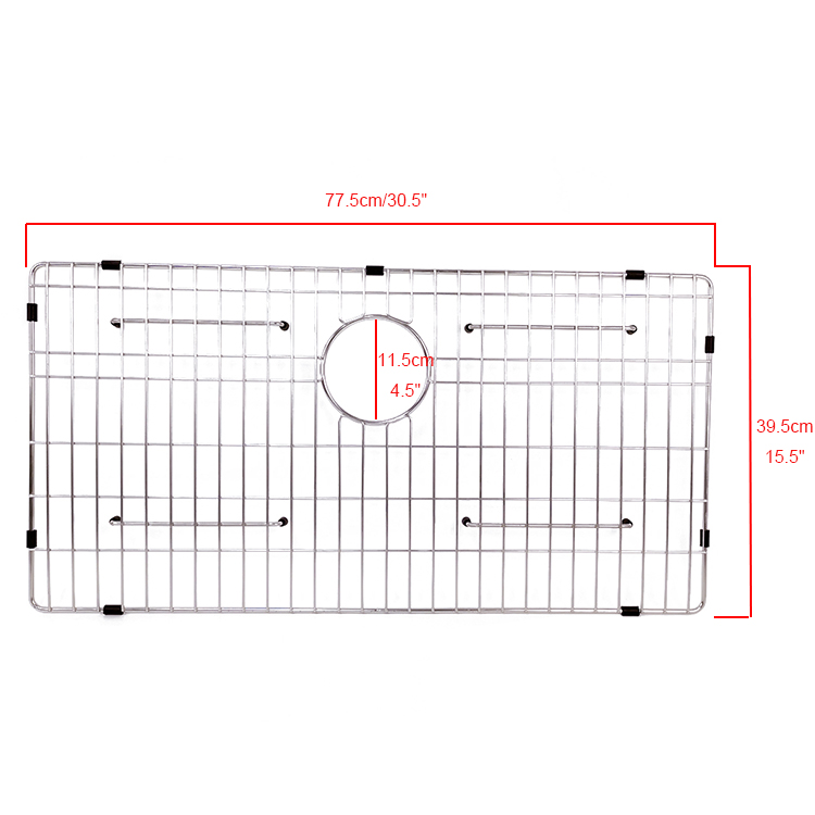 Zhaosheng Hardware - Rejilla inferior para fregadero de cocina, rejilla para fregadero de acero inoxidable