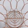 Zhaosheng Hardware - Cesta de alambre para frutas, cesta de almacenamiento y decoración para el hogar, chapada en cobre