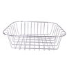 Zhaosheng Hardware - Cesta de enjuague para fregadero de cocina cuadrada, cesta de alambre de acero inoxidable para secado