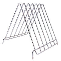 Zhaosheng Hardware - Soporte para bandeja para hornear, estante de almacenamiento para tabla de cortar de acero inoxidable con 6 ranuras