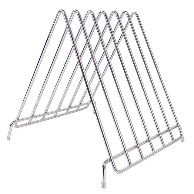 Zhaosheng Hardware - Soporte para bandeja para hornear, estante de almacenamiento para tabla de cortar de acero inoxidable con 6 ranuras