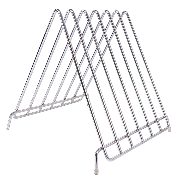 Zhaosheng Hardware - Soporte para bandeja para hornear, estante de almacenamiento para tabla de cortar de acero inoxidable con 6 ranuras