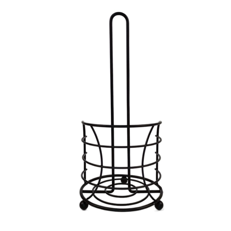 Zhaosheng Hardware - Portarrollos de papel higiénico de alambre negro para cocina