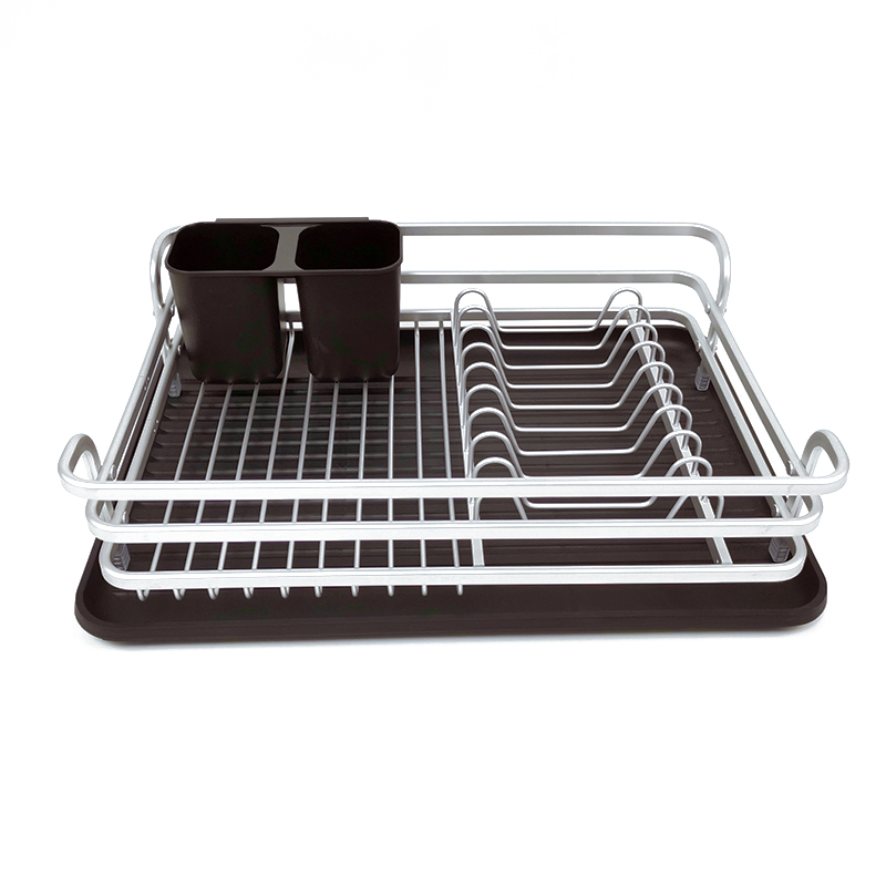 Zhaosheng Hardware - Escurridor de platos de aluminio, estante para secar platos, almacenamiento de cocina