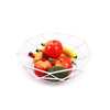 Zhaosheng Hardware - Cesta de Frutas Redonda Grande para encimera, refrigerios, Soporte para Alimentos, Cesta de Alambre de Metal