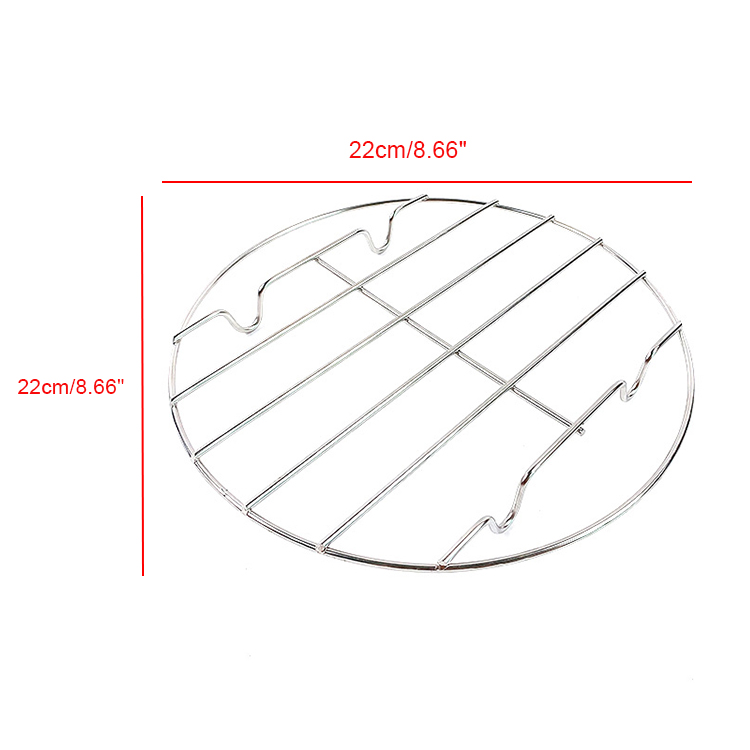 Zhaosheng Hardware - Rejilla redonda de acero inoxidable para freidora de aire