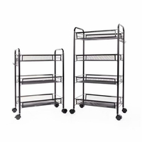 Zhaosheng Hardware - Organizador de carro utilitario de malla de almacenamiento para el hogar Estante de almacenamiento de cocina de 3 niveles