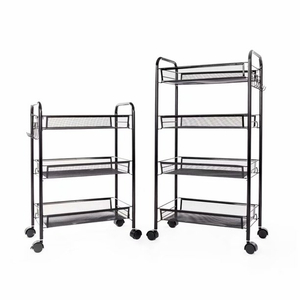 Zhaosheng Hardware - Organizador de carro utilitario de malla de almacenamiento para el hogar Estante de almacenamiento de cocina de 3 niveles