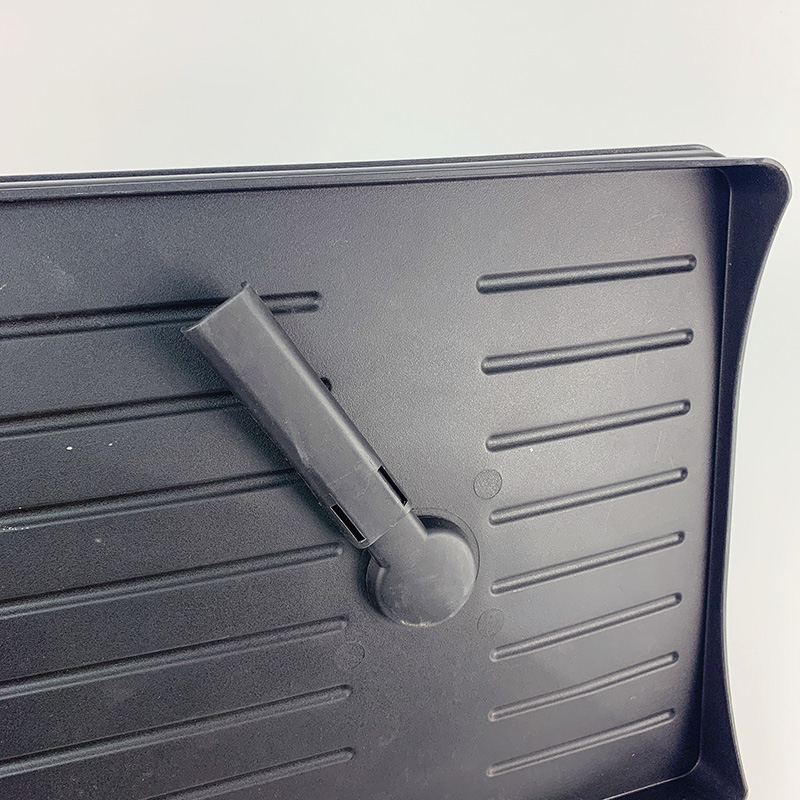 Zhaosheng Hardware - Rejilla para secar platos de aluminio de 2 niveles con escurridor y soporte para utensilios