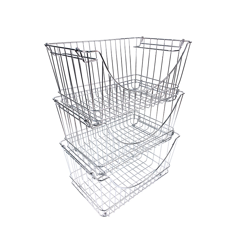Zhaosheng Hardware - Cesta de frutas de cocina Cesta de almacenamiento apilable para almacenamiento de despensa de cocina