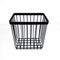 Zhaosheng Hardware - Cesta de almacenamiento de alambre Bakset de metal negro para almacenamiento de cocina y baño