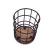 Zhaosheng Hardware-Soporte para lápices de alambre de metal, contenedor de escritorio para oficina, organizador de escritorio, portalápices de metal de bambú de madera