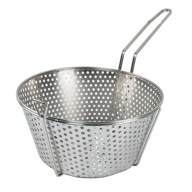 Zhaosheng Hardwar - Cesta para freidora, colador, cesta para freír redonda perforada