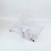 Zhaosheng Hardware - Rejilla para secar platos desmontable blanca de 2 niveles