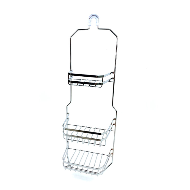Zhaosheng - Accesorios de baño Organizador de cesta de ducha Estante de baño de 3 niveles Sin taladro Organizadores de ducha de baño colgantes