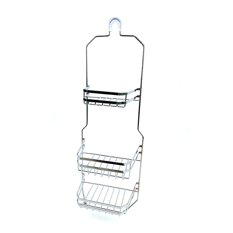 Zhaosheng - Accesorios de baño Organizador de cesta de ducha Estante de baño de 3 niveles Sin taladro Organizadores de ducha de baño colgantes