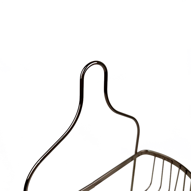 Zhaosheng - Organizador De Baño Carrito De Ducha Montado En La Pared Estante De Cesta De Carrito De Ducha Colgante con Jabonera Y Ganchos