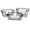 Zhaosheng Hardware - Cesta organizadora apilable, cesta de alambre de metal, cesta de almacenamiento apilable para cocina o baño