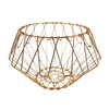 Zhaosheng Hardware - Cesta de frutas plegable decorativa, organizador de pan, cesta de alambre de metal para cocina