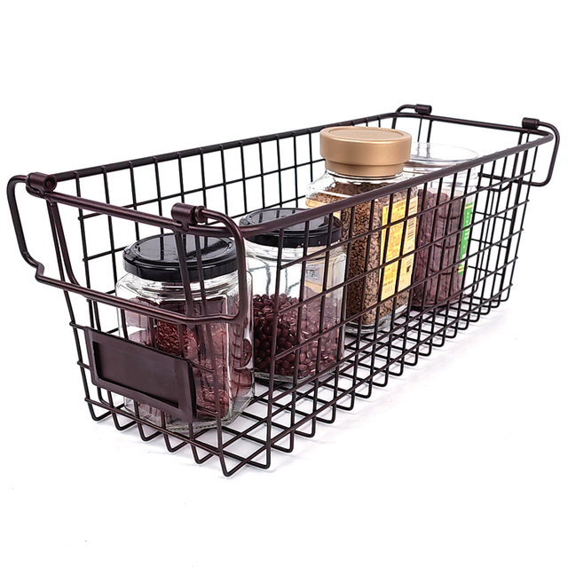 Zhaosheng Hardware - Cesta de alambre apilable, almacenamiento de cocina en el hogar, cesta de verduras de metal, organización de despensa