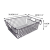 Zhaosheng Hardware - Cesta de almacenamiento apilable para frutas, verduras, alimentos, cesta de almacenamiento apilable de alambre de metal