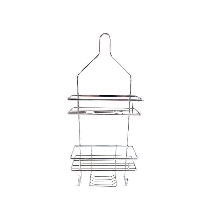 Zhaosheng - Estante de almacenamiento para baño sobre cabezal de ducha, estante para inodoro, cesta de ducha colgante, carrito de ducha de metal