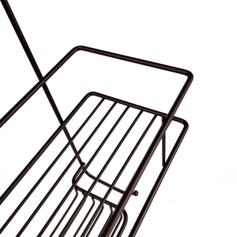 Zhaosheng - Estante de baño marrón moderno, soportes de almacenamiento, organizador de baño, estante de ducha, carrito de ducha