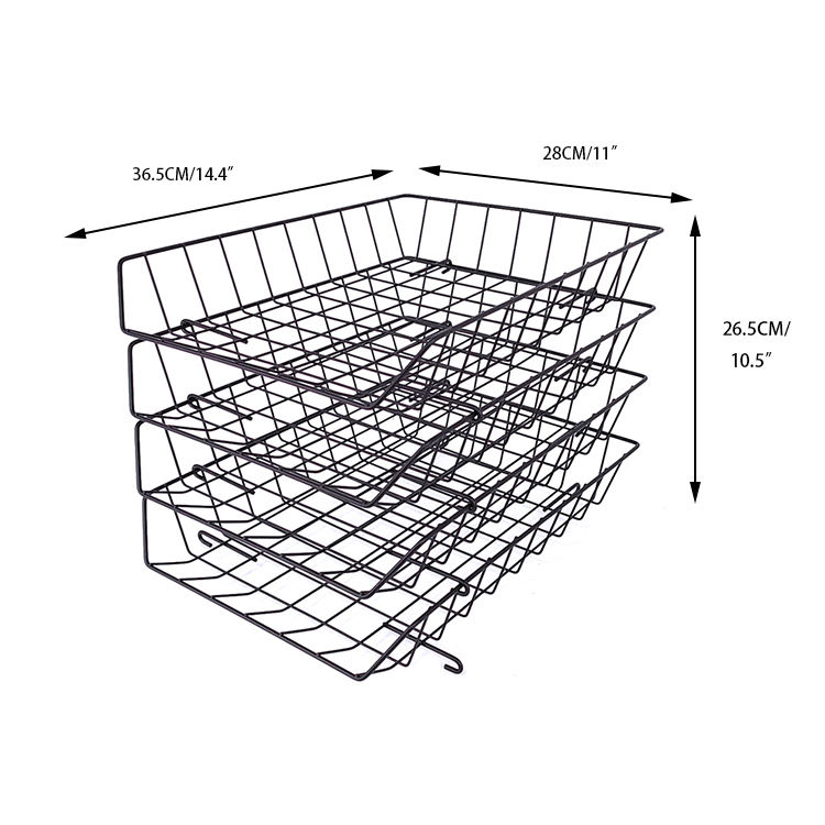 Zhaosheng Hardware - Bandeja de archivos multifuncional para almacenamiento de archivos desmontable de 4 niveles