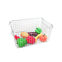 Zhaosheng Hardware - Almacenamiento apilable para el hogar, cocina, baño, frutas, soporte para alimentos, cestas de acero inoxidable