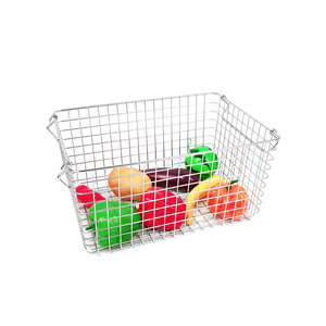 Zhaosheng Hardware - Almacenamiento apilable para el hogar, cocina, baño, frutas, soporte para alimentos, cestas de acero inoxidable