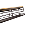 Zhaosheng Hardware - Accesorios modernos de madera para el hogar, tapa de bambú, cesta negra, organizador, cesta de alambre de almacenamiento