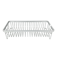 Zhaosheng - Soporte autoadhesivo para champú, estante de almacenamiento para baño, soporte de pared para ducha, carrito de ducha de aluminio