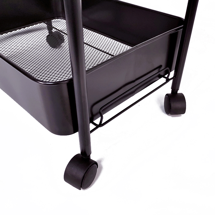 Zhaosheng Hardware - Carro utilitario con ruedas de metal Carro de almacenamiento móvil Carro de arte artesanal para cocina, baño, oficina