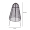 Zhaosheng Hardware - Cloche de alambre de pollo para jardín, evita que los animales coman plantas, cubierta de metal, protector de protección para jaula