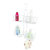 Zhaosheng - Estante de baño Blanco Organizador Champú Jabón Soporte Metal Alambre Ducha Caddy