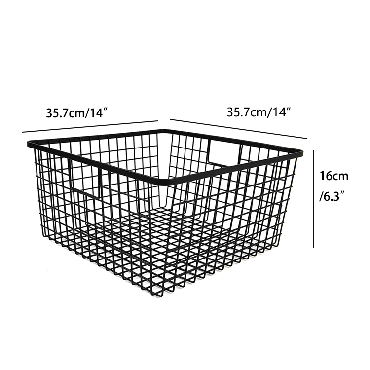Zhaosheng Hardware - Contenedores de almacenamiento Cocina Armario de alimentos Organizador de almacenamiento Cesta de alambre de metal