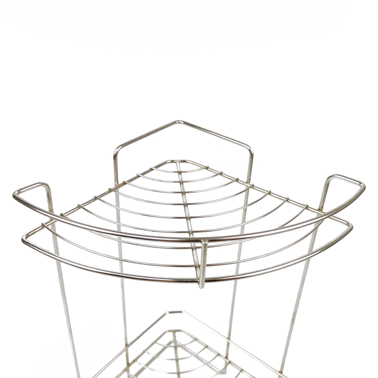 Zhaosheng - Organizador de champú de 2 capas, carrito de ducha de esquina, estante de baño de acero inoxidable