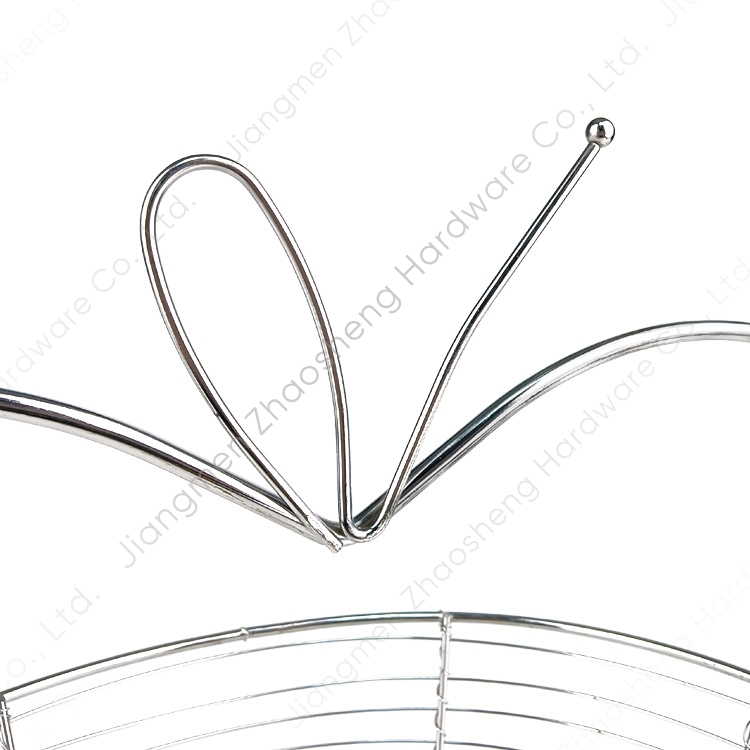 Zhaosheng Hardware - Decoración Metal Plata Frutero Almacenamiento Hierro Alambre Cocina Fruta Cesta con Soporte