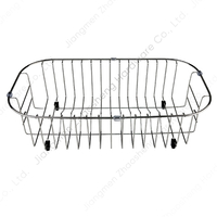 Zhaosheng Hardware - Colador de acero inoxidable 304, cesta para fregadero, escurridor, rejilla para secar frutas y verduras en el fregadero, rejilla para platos
