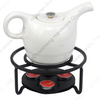 Zhaosheng Hardware - Calentador de té con Soporte para Calentador de Tetera y Taza de Vidrio con Alambre de Metal con portavelas