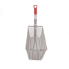 Zhaosheng Hardware - Cesta para freidora con mango recubierto de rojo y gancho frontal