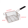 Zhaosheng Hardware - Cesta para freidora de acero inoxidable con mango plegable