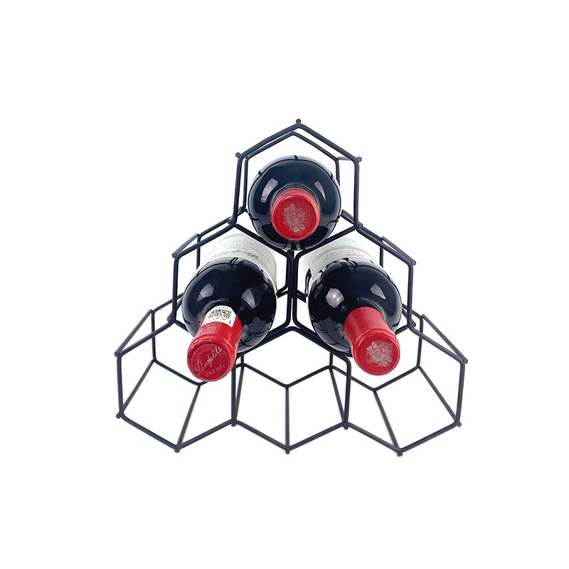 Zhaosheng Hardware - Estante para botellas de vino/soporte para botellas de vino de metal en forma de panal