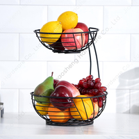 Fabricante de productos de alambre Frutero de 2 niveles Frutero