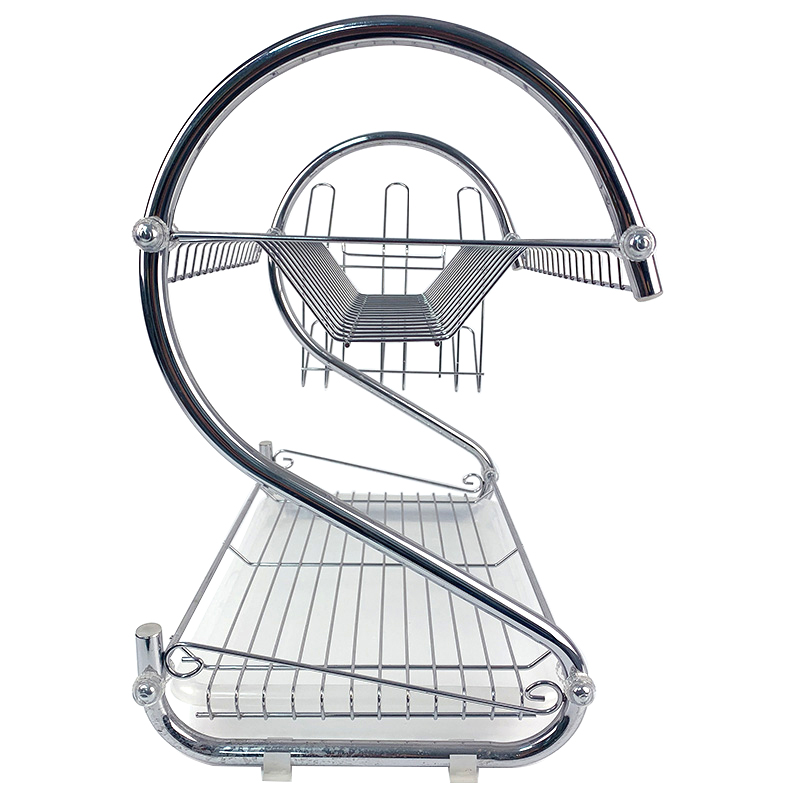 Zhaosheng Hardware - Escurridor de platos de acero inoxidable con 2 niveles