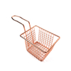 Zhaosheng Hardware - Cesta para patatas fritas pequeña chapada en cobre