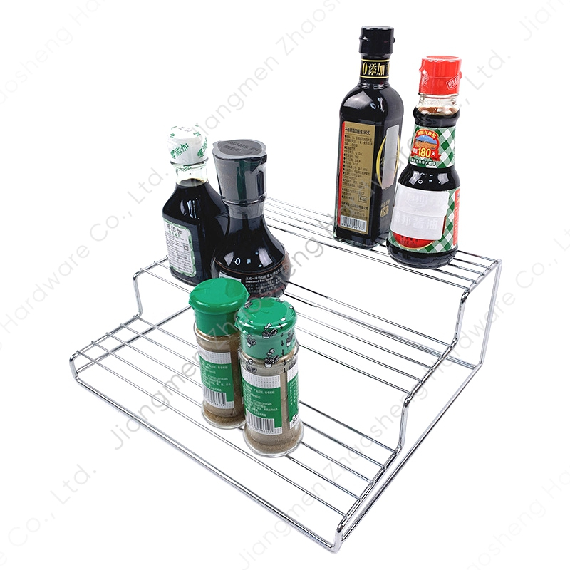 Zhaosheng Hardware - Soporte para utensilios de tarro cromado de 3 niveles personalizado