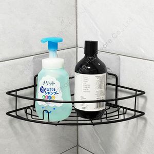 Zhaosheng - Estante de baño montado en la pared, organizador de almacenamiento de cocina, estante adhesivo para ducha de esquina, estante de baño