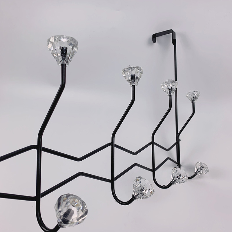 Zhaosheng Hardware - Perchero para toallas para el hogar, organizador de ropa de metal, colgador de sombreros sobre los ganchos de la puerta