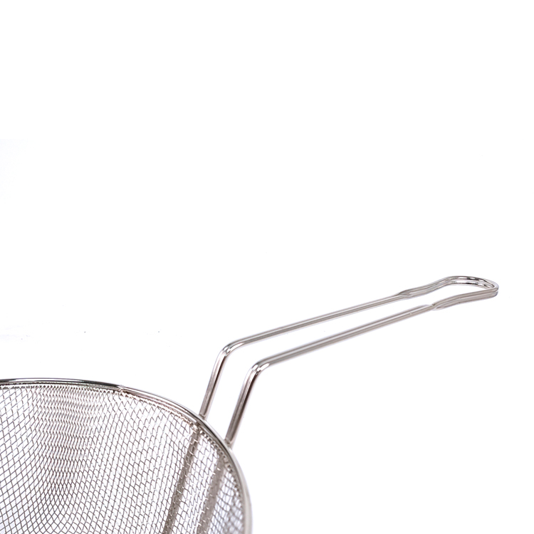 Zhaosheng Hardware - Cesta para sartén profunda, cesta redonda para freír de malla de alambre de metal